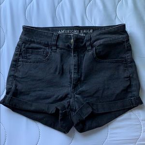 Black High Waisted Shorts